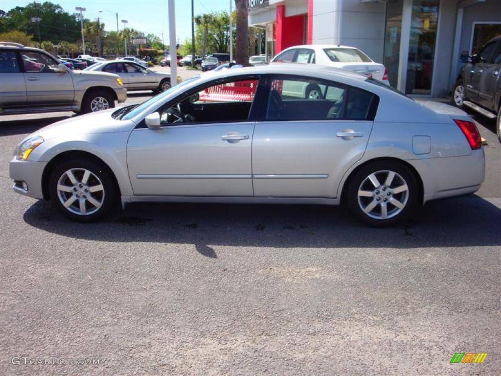 2006 Maxima 3.5 SL - Liquid Silver Metallic / Black photo #1