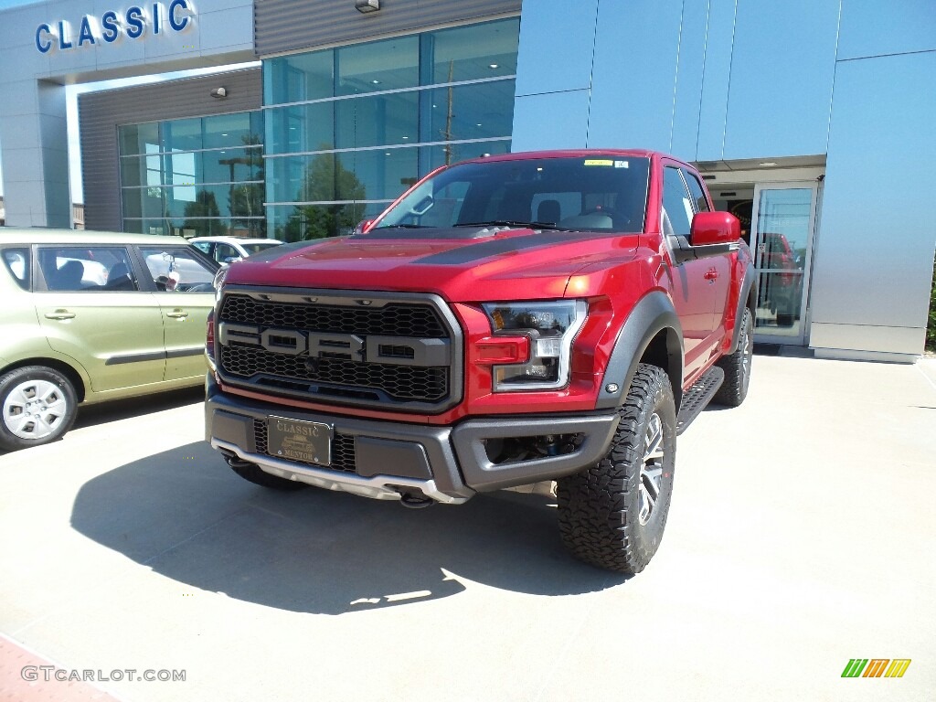 2018 F150 SVT Raptor SuperCab 4x4 - Ruby Red / Raptor Black photo #1