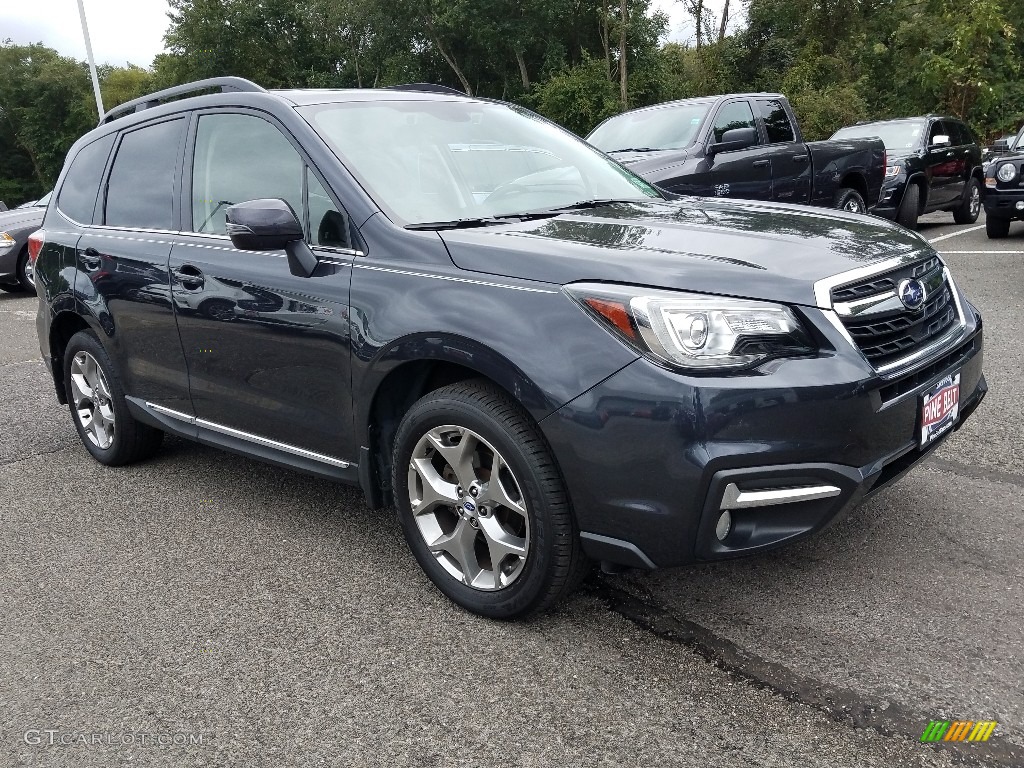 2017 Forester 2.5i Touring - Dark Gray Metallic / Saddle Brown photo #1