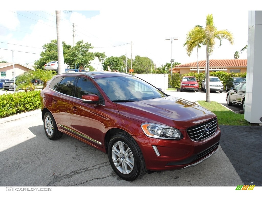 2016 XC60 T5 Drive-E - Flamenco Red Metallic / Beige photo #1