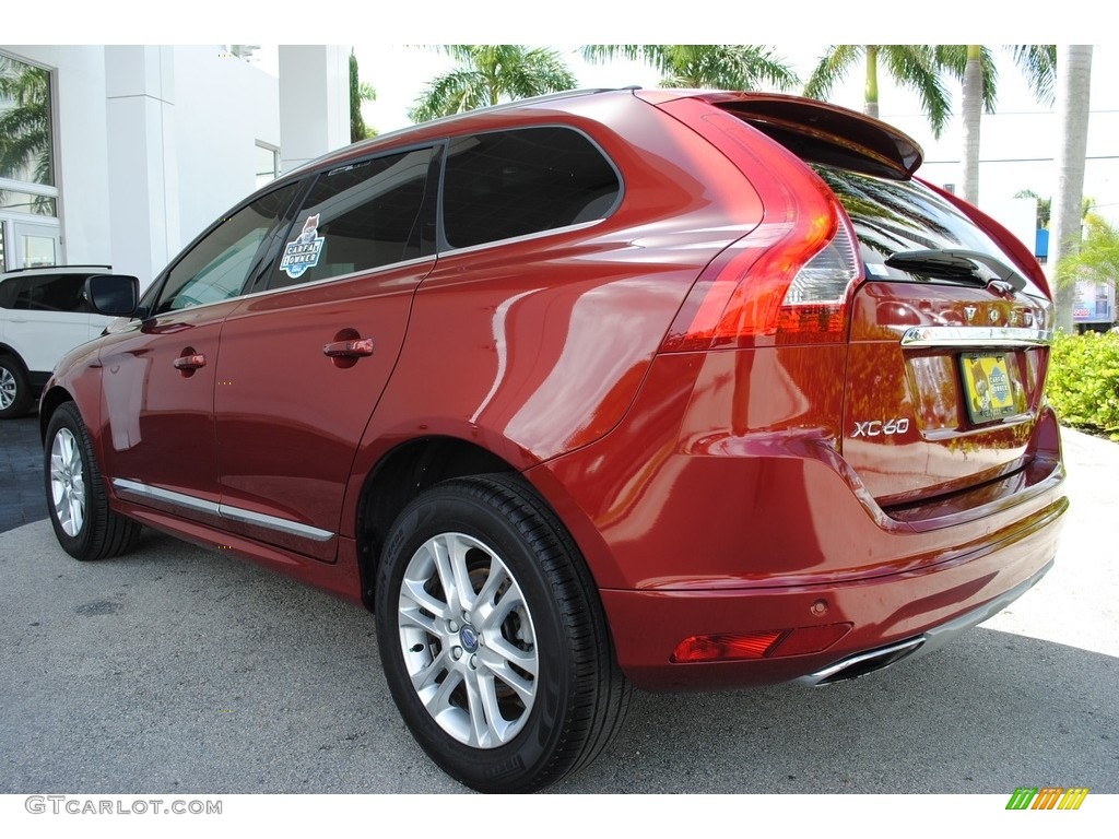 2016 XC60 T5 Drive-E - Flamenco Red Metallic / Beige photo #7