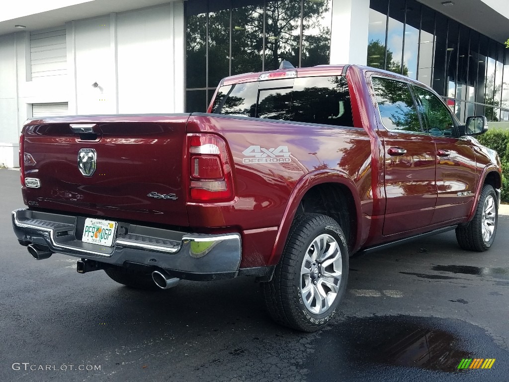 2019 1500 Long Horn Crew Cab 4x4 - Delmonico Red Pearl / Black/New Saddle photo #5