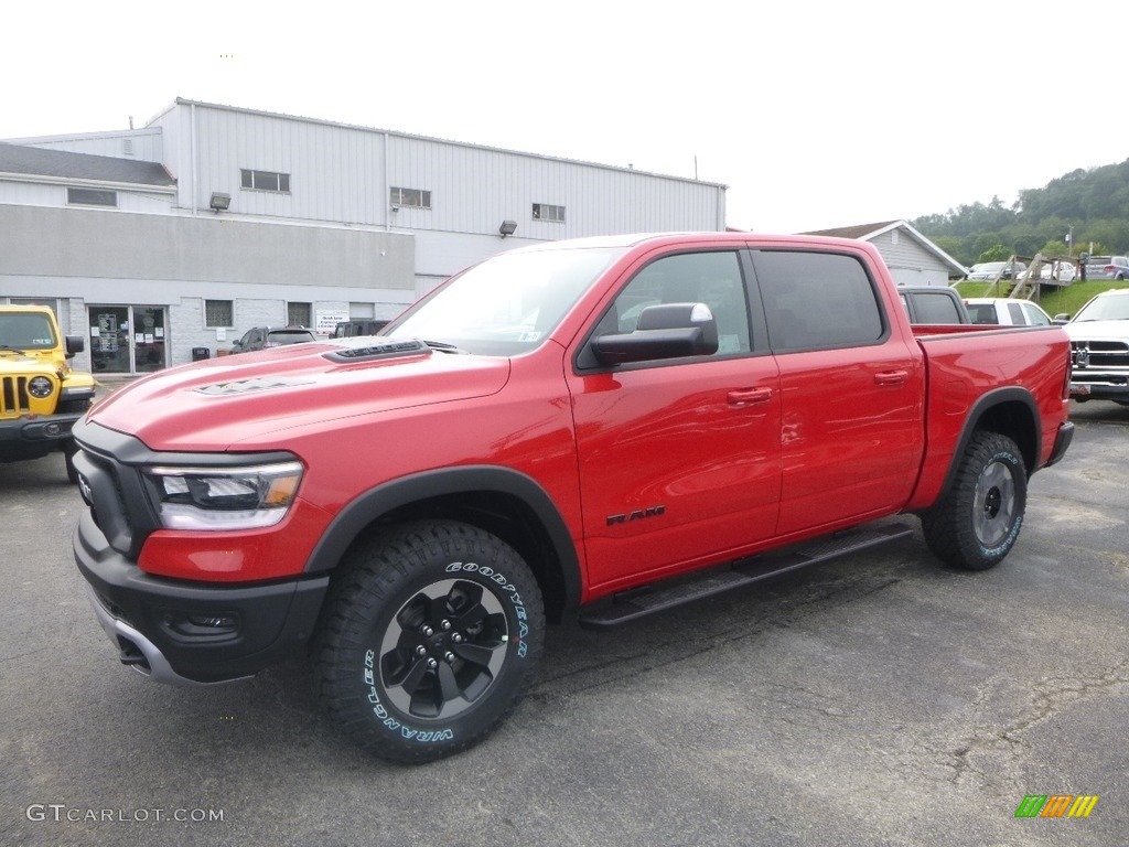 2019 1500 Rebel Crew Cab 4x4 - Flame Red / Black/Red photo #1