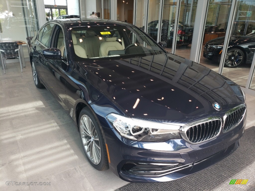 2019 5 Series 530i xDrive Sedan - Imperial Blue Metallic / Canberra Beige/Black photo #1