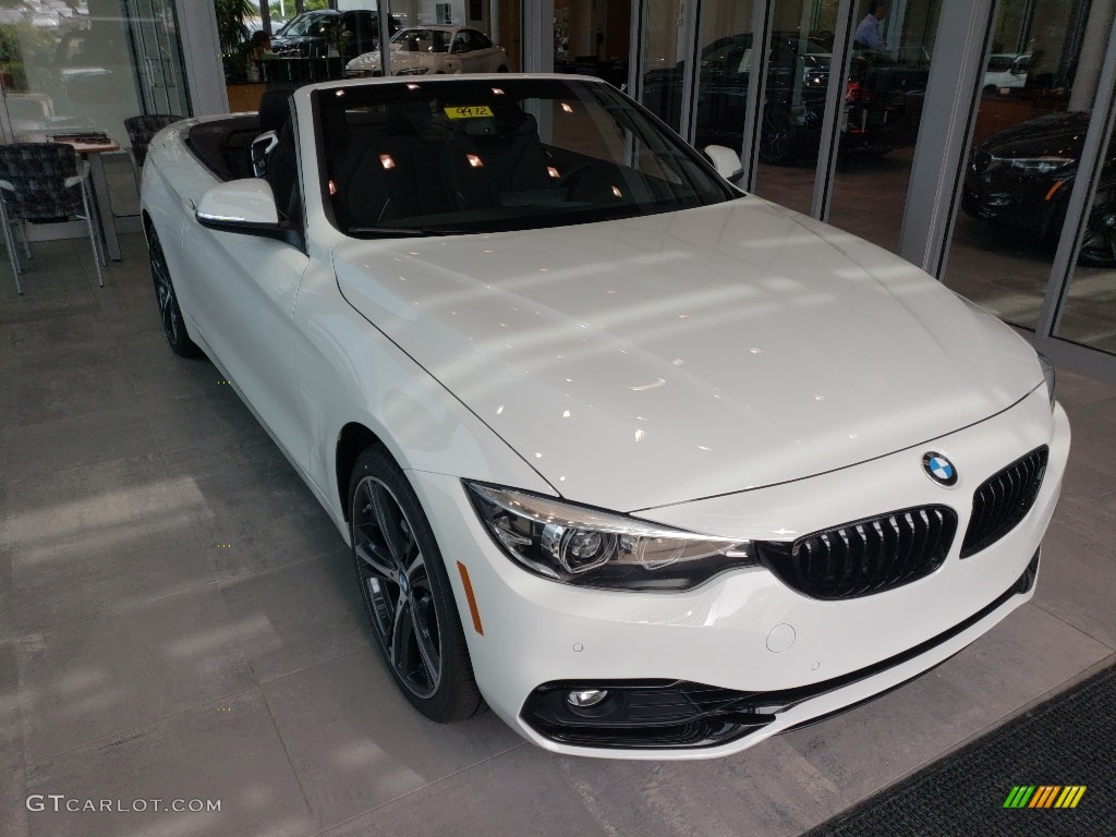 2019 4 Series 430i xDrive Convertible - Alpine White / Black photo #1