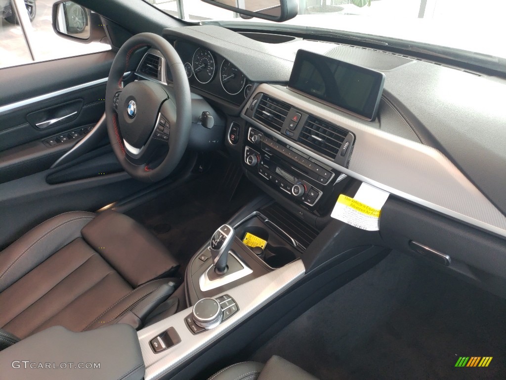 2019 BMW 4 Series 430i xDrive Convertible Black Dashboard Photo #129155757