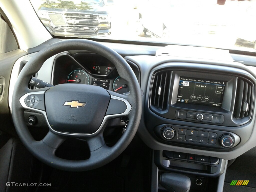 2019 Chevrolet Colorado WT Extended Cab Jet Black/Dark Ash Dashboard Photo #129156258