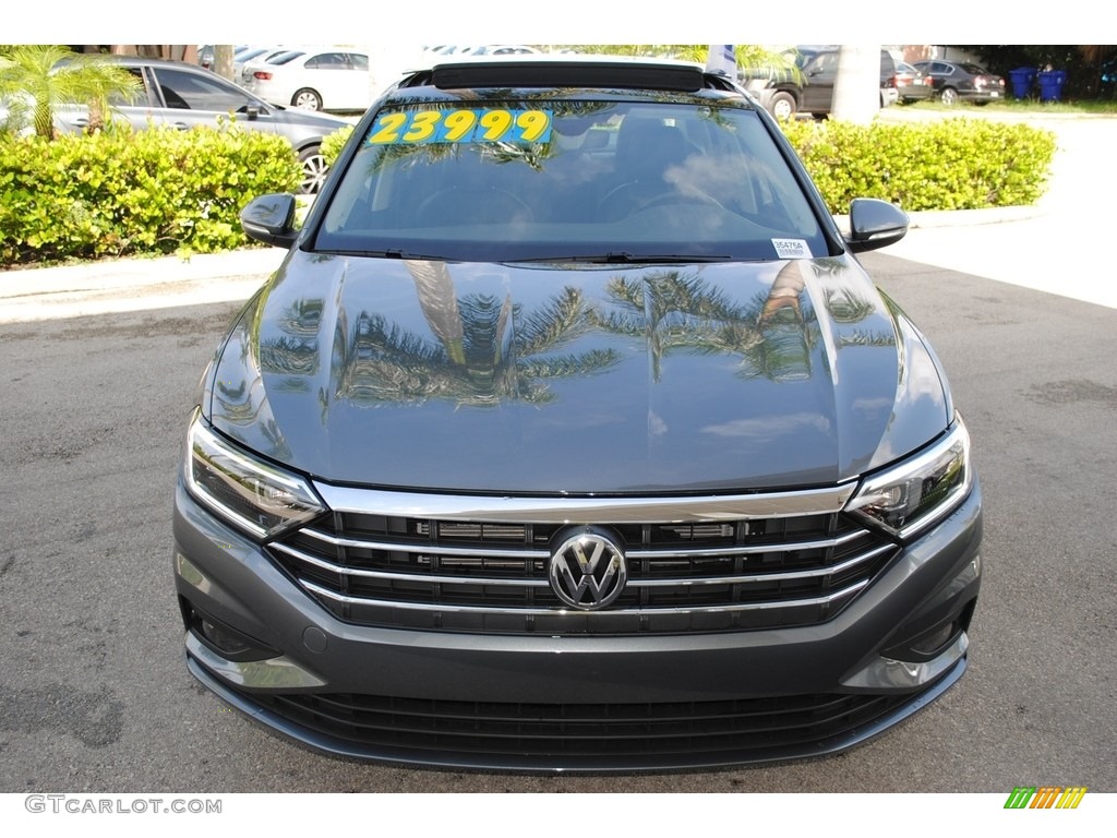 2019 Jetta SEL Premium - Platinum Gray Metallic / Titan Black photo #3