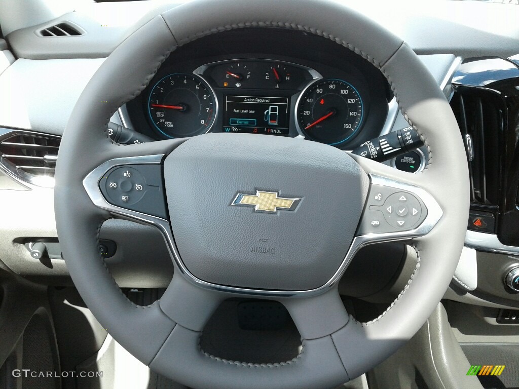2019 Chevrolet Traverse LT Dark Atmosphere/Medium Ash Gray Steering Wheel Photo #129157638