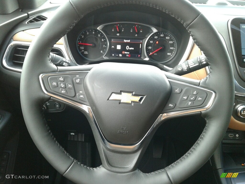 2019 Chevrolet Equinox Premier Jet Black/Brandy Steering Wheel Photo #129160083