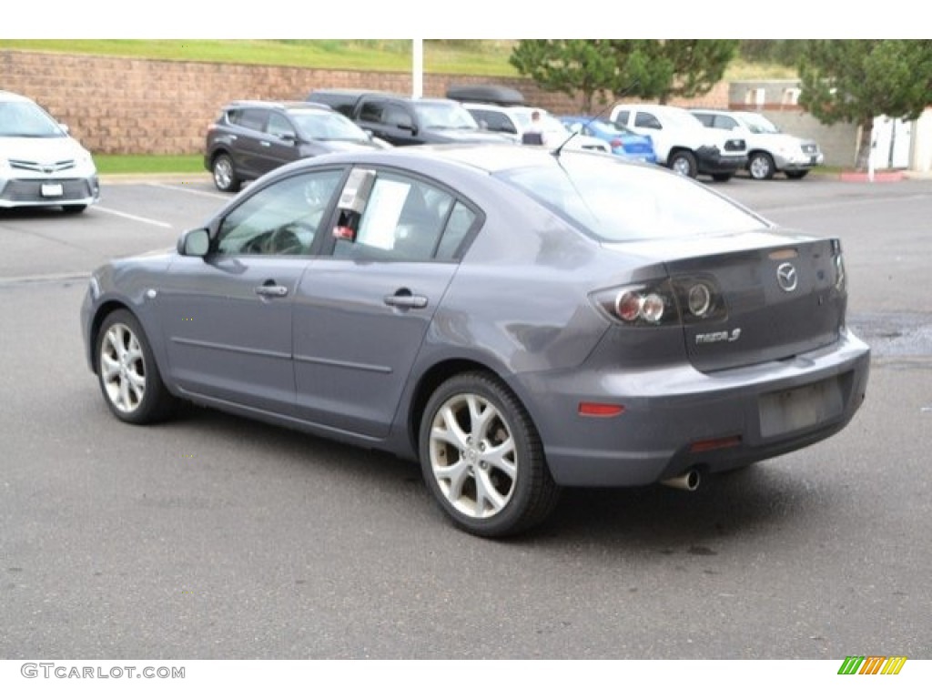 2008 MAZDA3 i Touring Sedan - Galaxy Gray Mica / Black photo #4