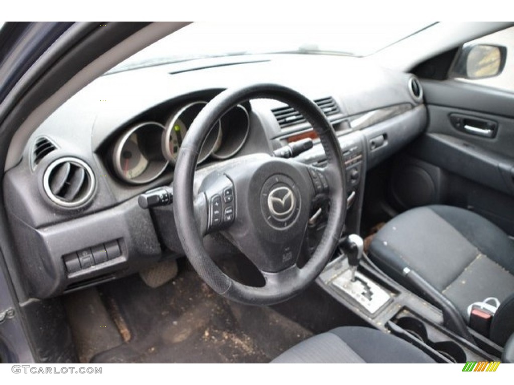 2008 MAZDA3 i Touring Sedan - Galaxy Gray Mica / Black photo #10
