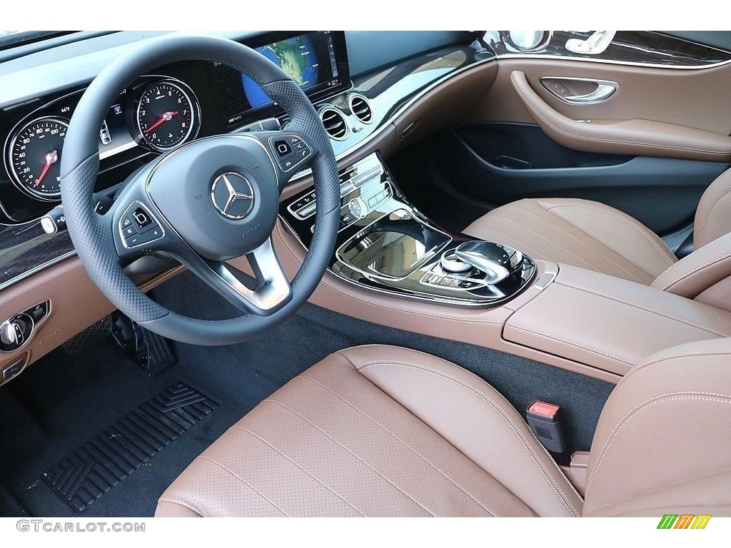 2018 E 300 Sedan - Black / Saddle Brown/Black photo #8