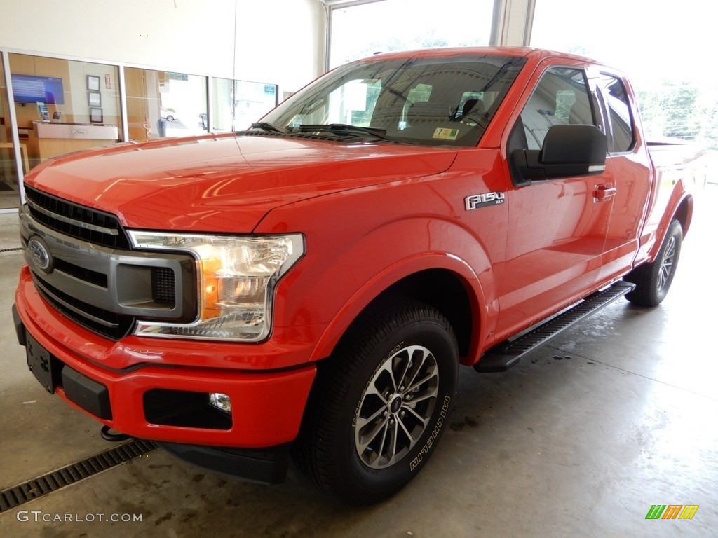 2018 F150 XLT SuperCab 4x4 - Race Red / Black photo #4