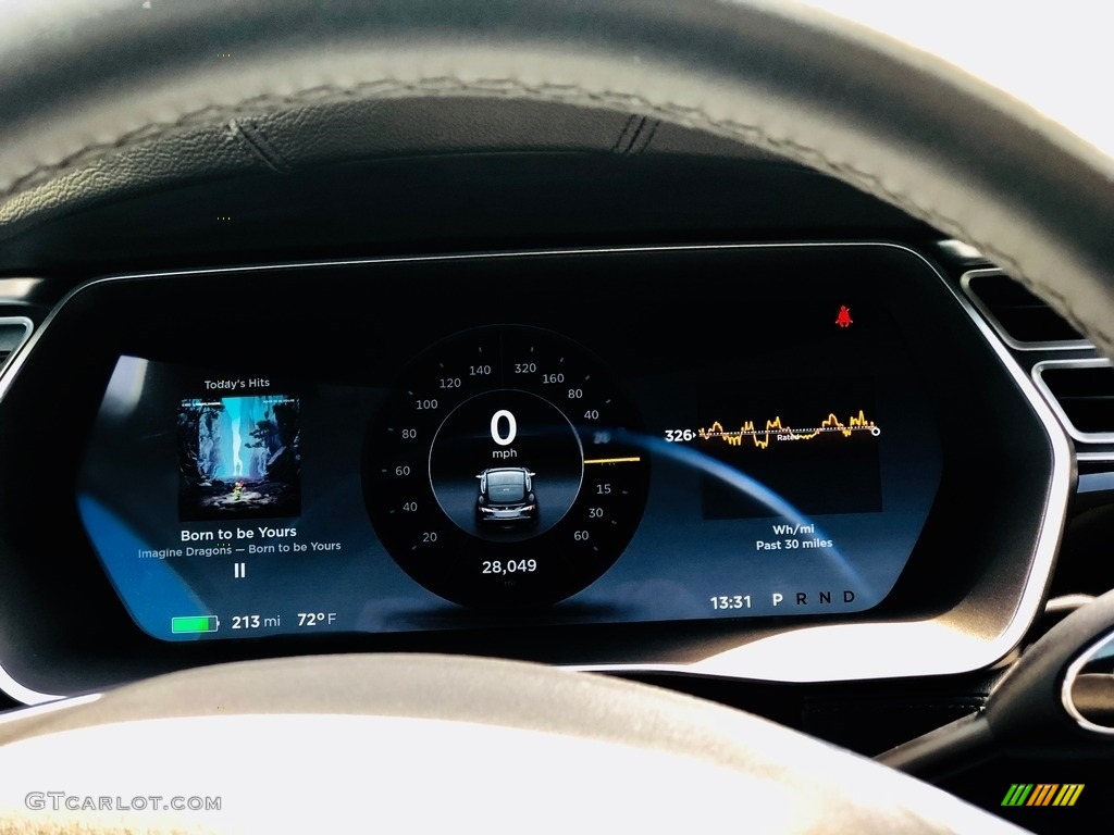 2014 Tesla Model S P85D Performance Gauges Photos