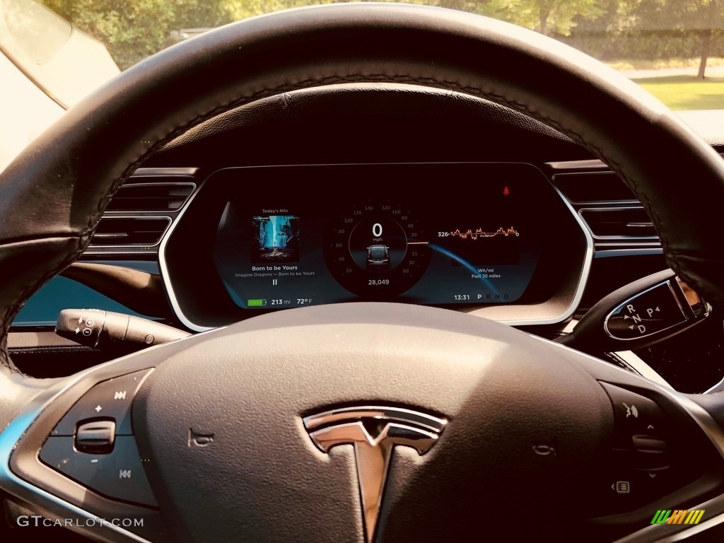 2014 Tesla Model S P85D Performance Steering Wheel Photos