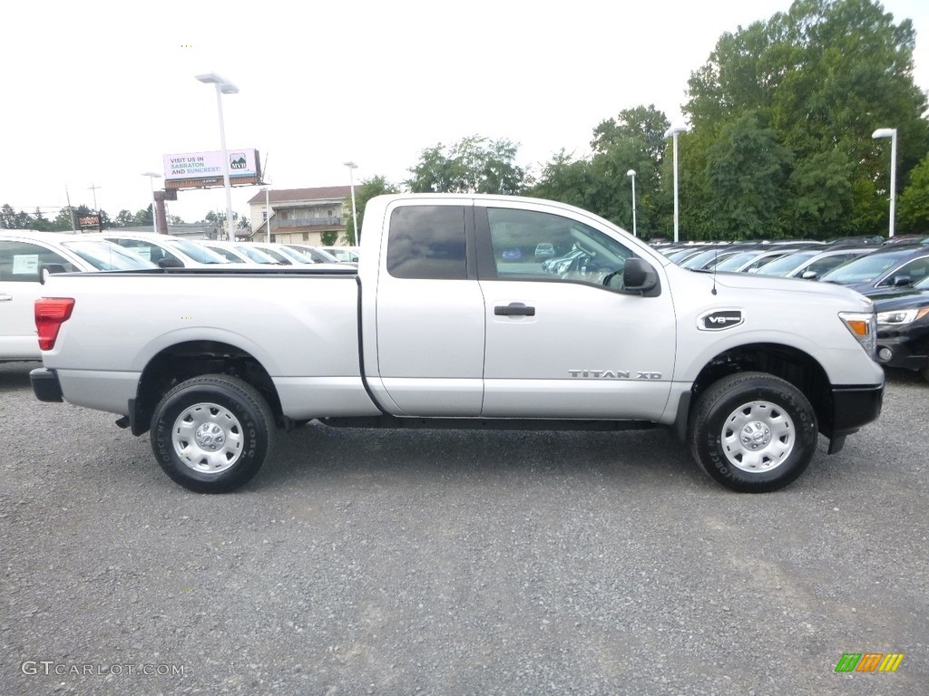 Brilliant Silver 2018 Nissan TITAN XD S King Cab 4x4 Exterior Photo #129165159