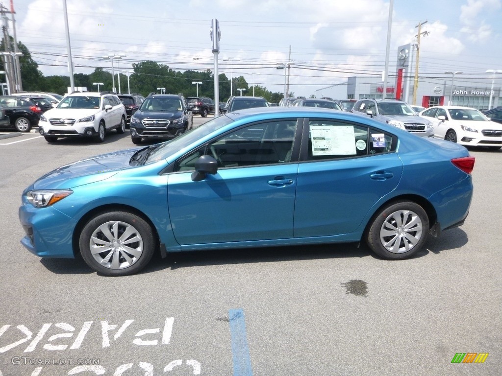 2019 Impreza 2.0i 4-Door - Island Blue Pearl / Black photo #8