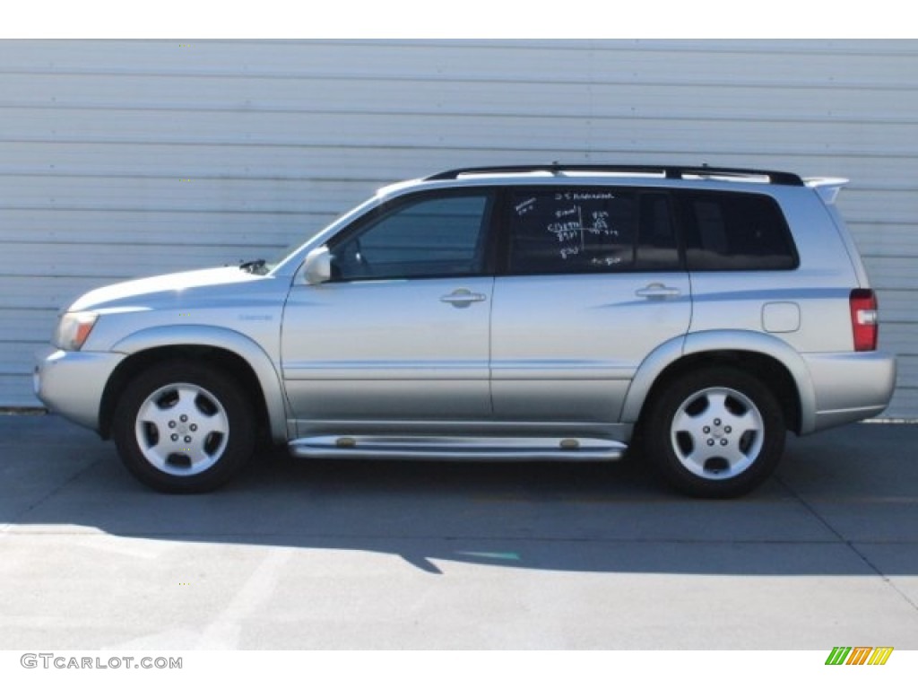 2005 Highlander V6 - Millenium Silver Metallic / Gray photo #7