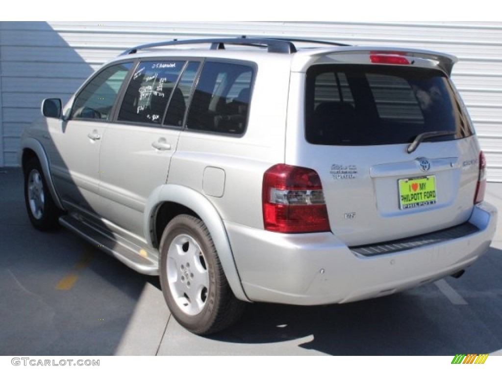 2005 Highlander V6 - Millenium Silver Metallic / Gray photo #8