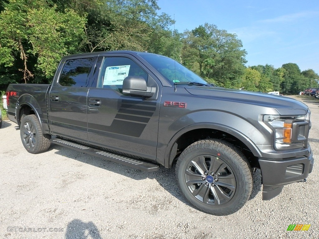 2018 F150 XLT SuperCrew 4x4 - Magnetic / Special Edition Black/Red photo #8