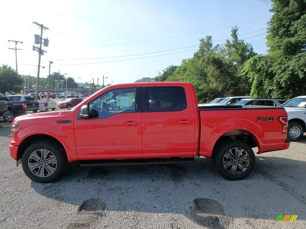 2018 F150 XLT SuperCrew 4x4 - Race Red / Special Edition Black/Red photo #5