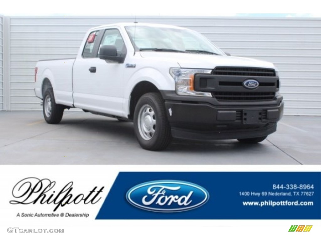 2018 F150 XL SuperCab - Oxford White / Earth Gray photo #1