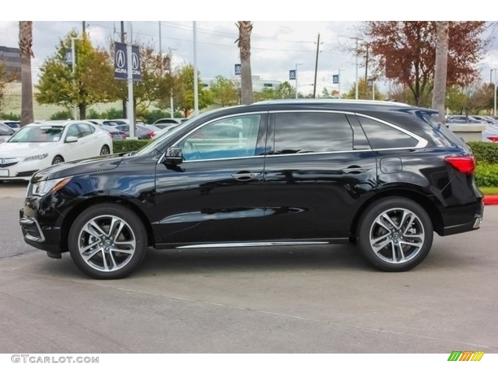 Crystal Black Pearl 2018 Acura MDX Advance SH-AWD Exterior Photo #129169497