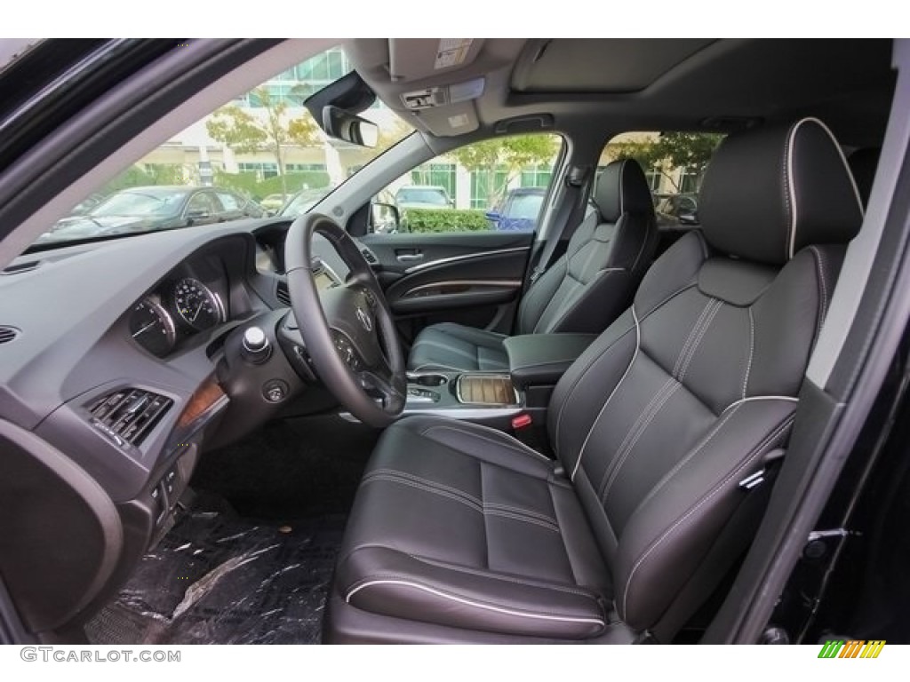 Ebony Interior 2018 Acura MDX Advance SH-AWD Photo #129169751
