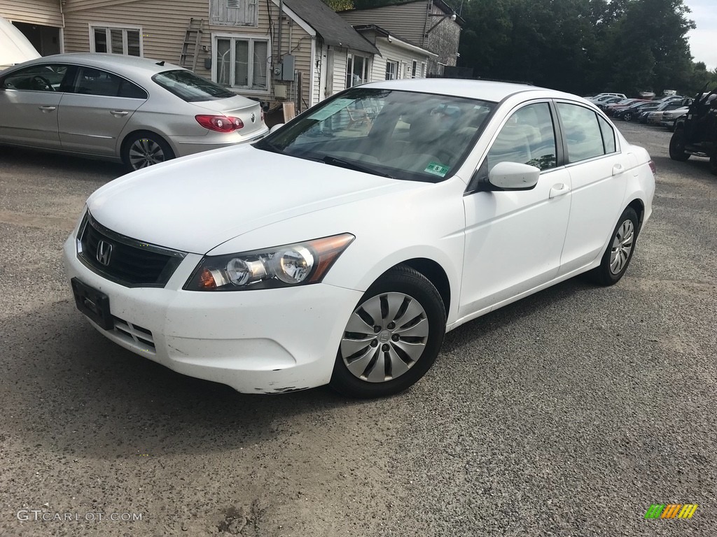 2010 Accord LX Sedan - Taffeta White / Ivory photo #1