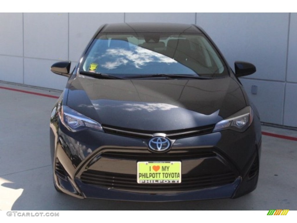 2019 Corolla LE - Black Sand Pearl / Black photo #2