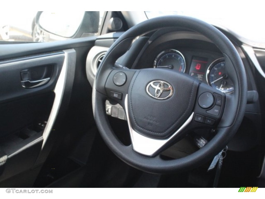 2019 Corolla LE - Black Sand Pearl / Black photo #24