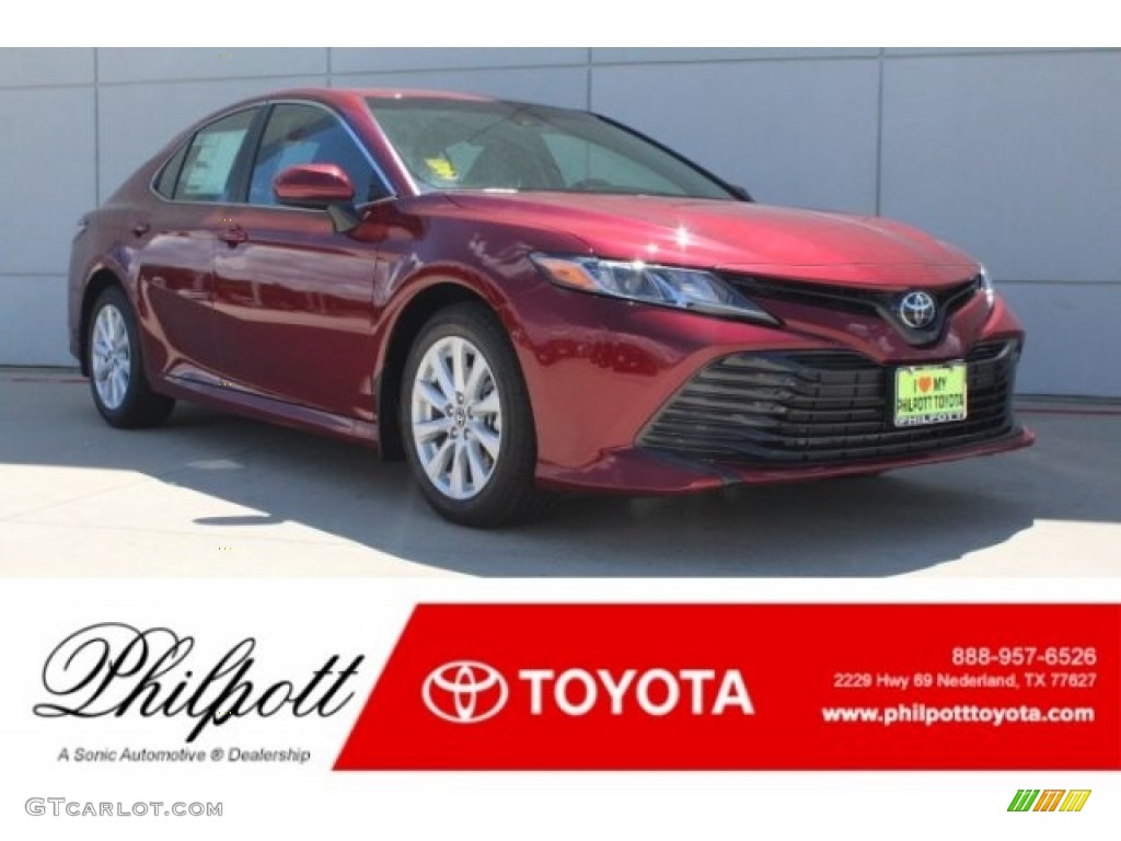 2018 Camry LE - Ruby Flare Pearl / Black photo #1