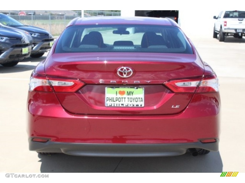 2018 Camry LE - Ruby Flare Pearl / Black photo #7