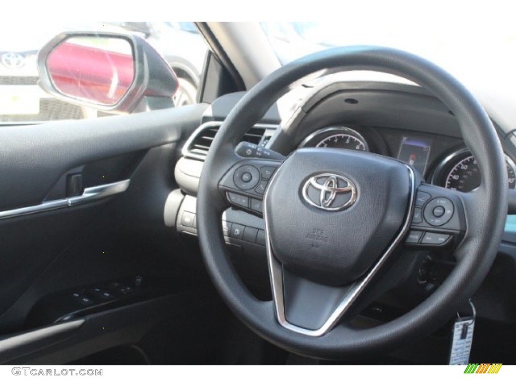 2018 Camry LE - Ruby Flare Pearl / Black photo #25