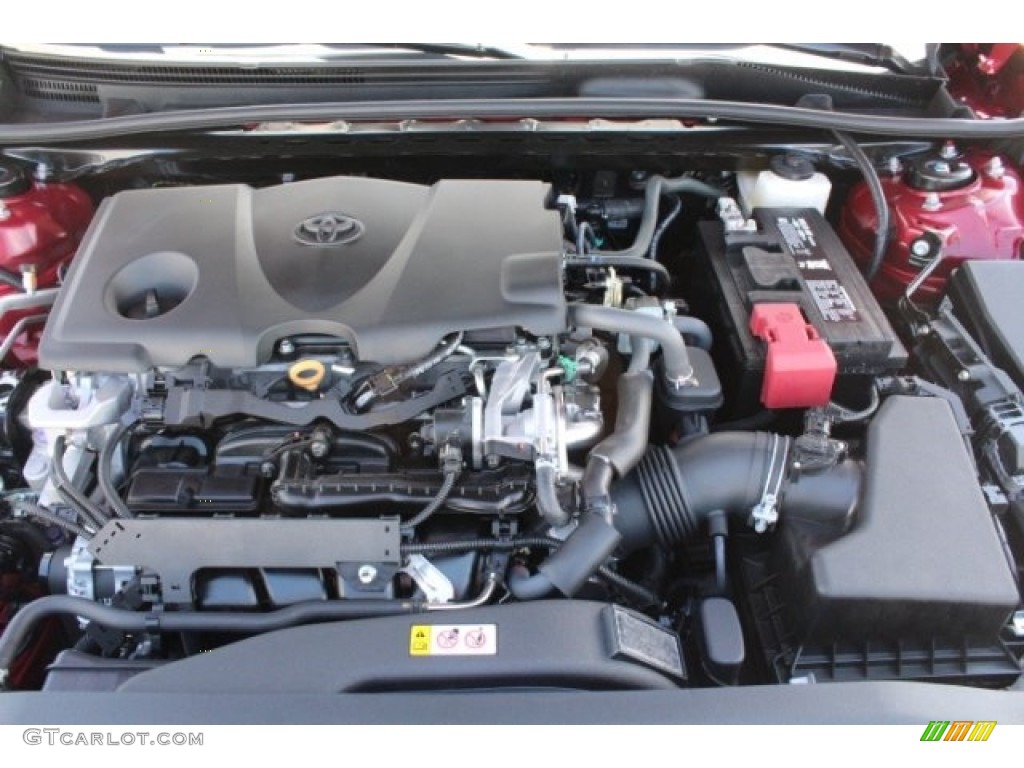 2018 Camry LE - Ruby Flare Pearl / Black photo #32