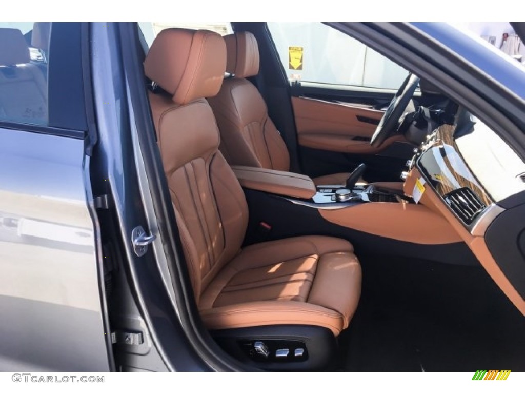 Cognac Interior 2019 BMW 5 Series 530e iPerformance Sedan Photo #129176273