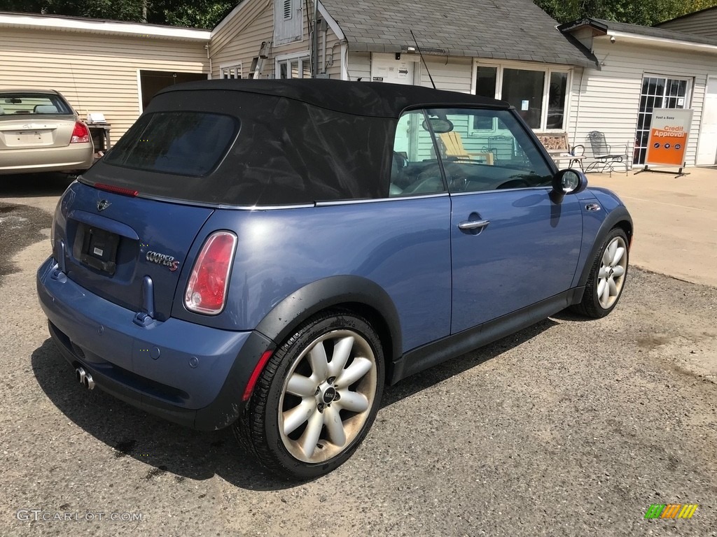 2005 Cooper S Convertible - Hyper Blue Metallic / Space Grey/Panther Black photo #3