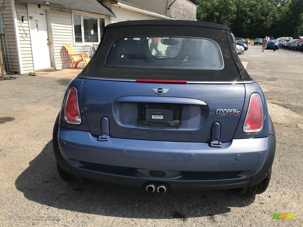 2005 Cooper S Convertible - Hyper Blue Metallic / Space Grey/Panther Black photo #4