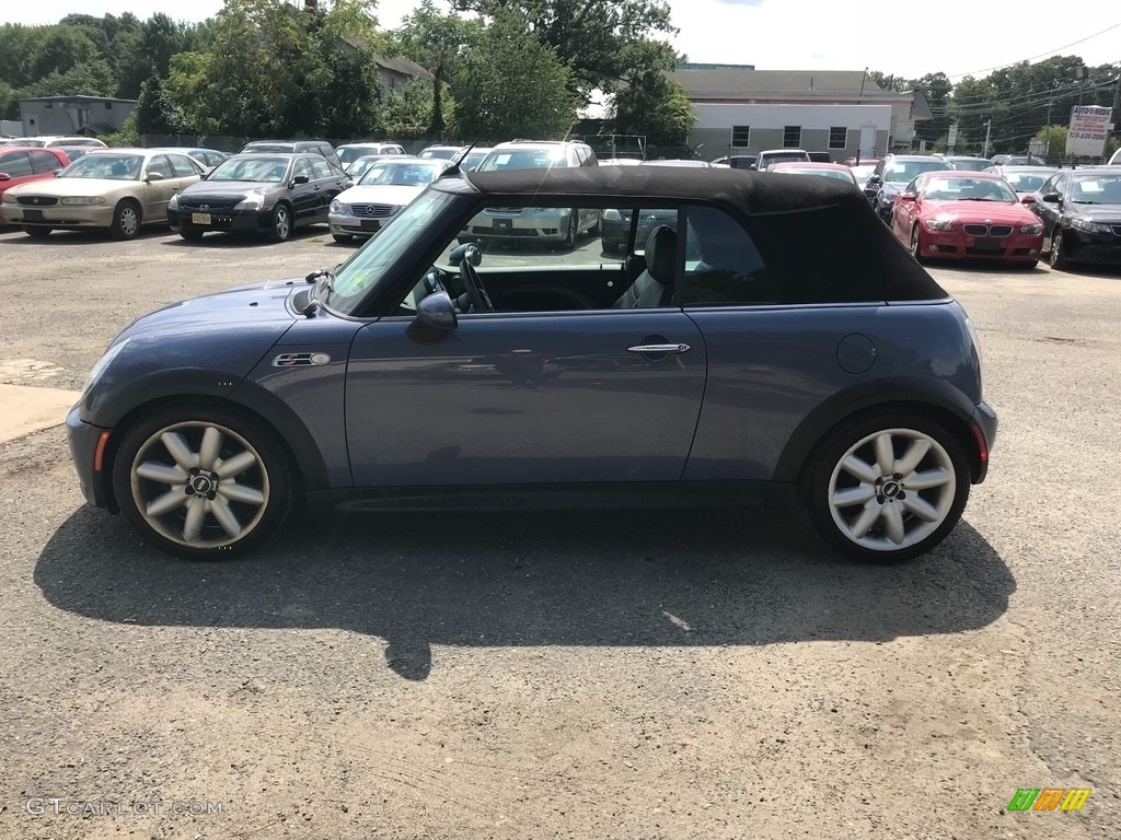2005 Cooper S Convertible - Hyper Blue Metallic / Space Grey/Panther Black photo #6
