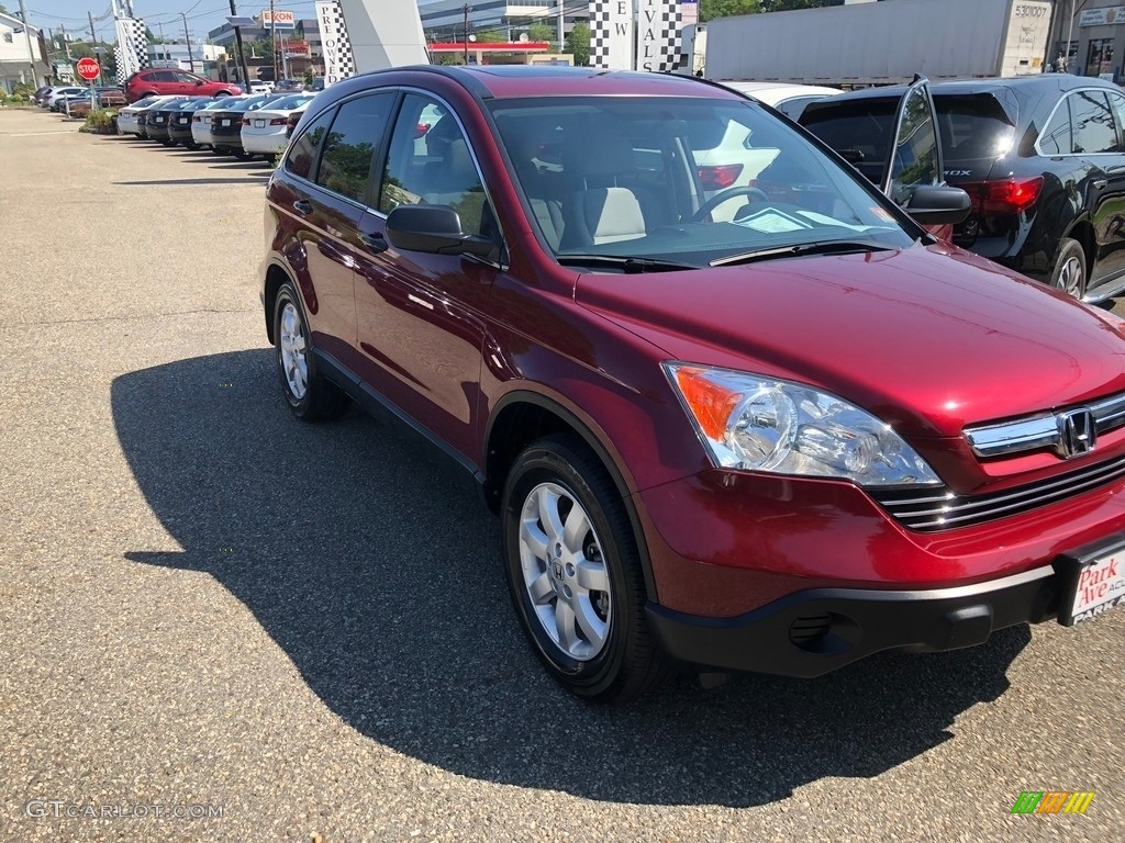 2009 CR-V EX 4WD - Tango Red Pearl / Gray photo #3