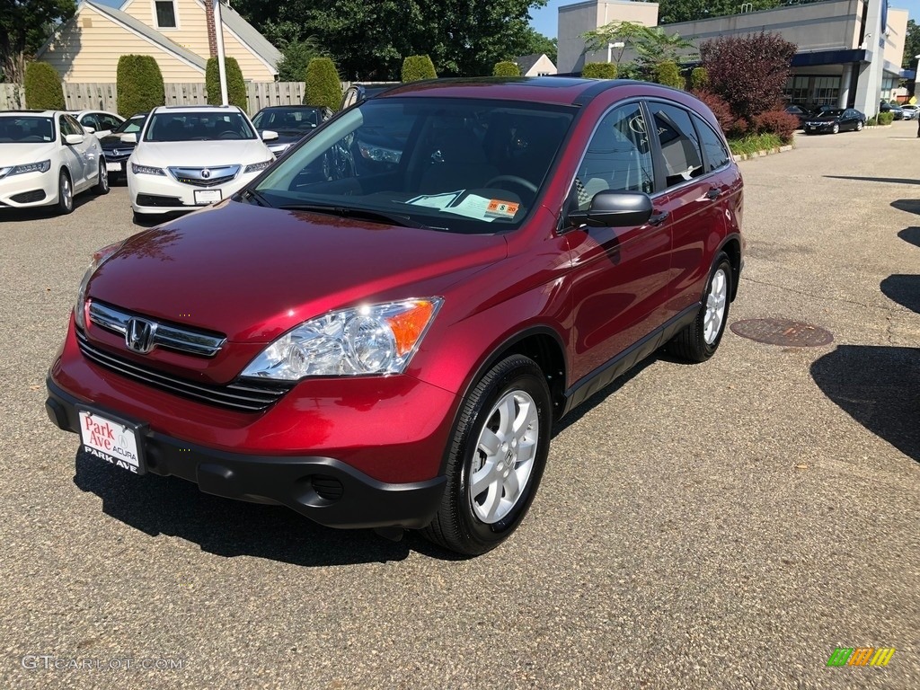 2009 CR-V EX 4WD - Tango Red Pearl / Gray photo #9