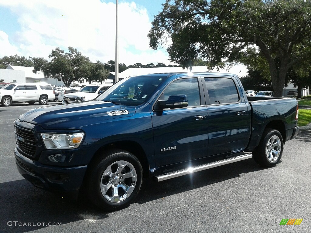 2019 1500 Big Horn Crew Cab - Patriot Blue Pearl / Black photo #1