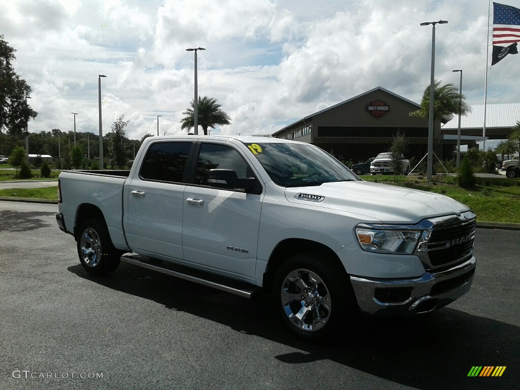 2019 1500 Big Horn Crew Cab - Bright White / Black photo #7