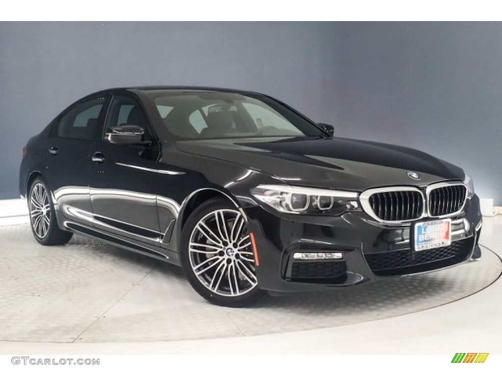 Black Sapphire Metallic 2019 BMW 5 Series 530i Sedan Exterior Photo #129183996