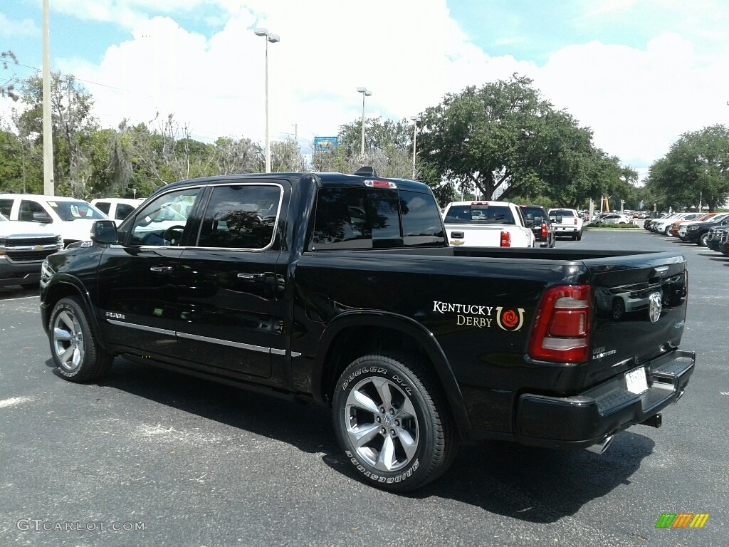 2019 1500 Limited Crew Cab 4x4 - Diamond Black Crystal Pearl / Black photo #3