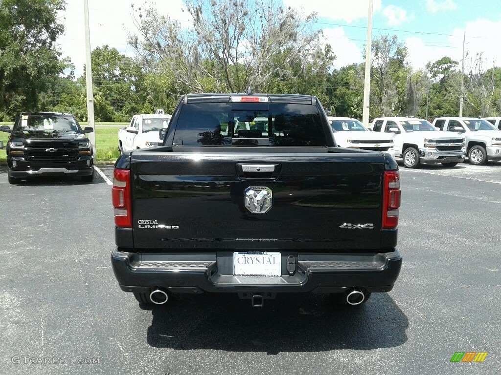 2019 1500 Limited Crew Cab 4x4 - Diamond Black Crystal Pearl / Black photo #4
