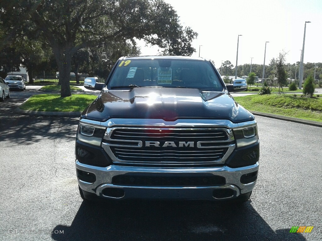 2019 1500 Laramie Quad Cab - Rugged Brown Pearl / Mountain Brown/Light Frost Beige photo #8