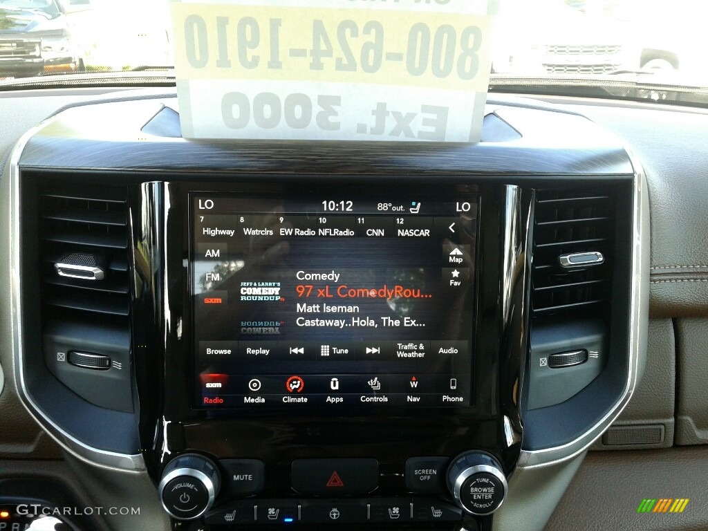 2019 1500 Laramie Quad Cab - Rugged Brown Pearl / Mountain Brown/Light Frost Beige photo #15