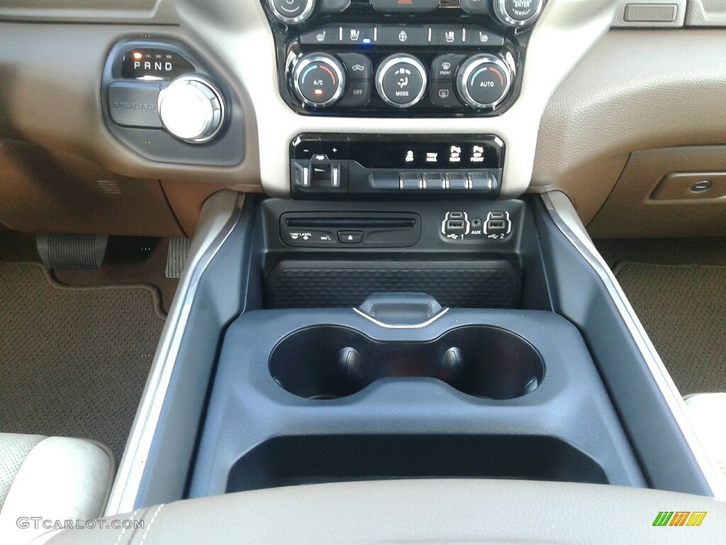 2019 1500 Laramie Quad Cab - Rugged Brown Pearl / Mountain Brown/Light Frost Beige photo #16